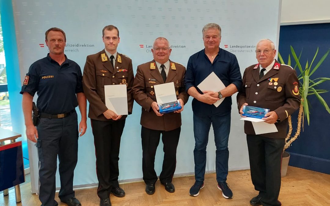 Auszeichnung durch das Bundesministerium für Inneres – Tankmannschaft der Feuerwehr Scharnstein geehrt