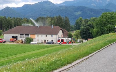 Einsatzübung Landwirtschaftliches Objekt – Einsatzmannschaft übt für den Ernstfall