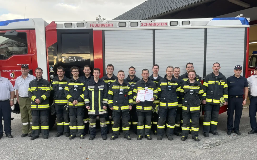 15 Feuerwehrmänner absolvieren die Leistungsprüfung technische Hilfeleistung