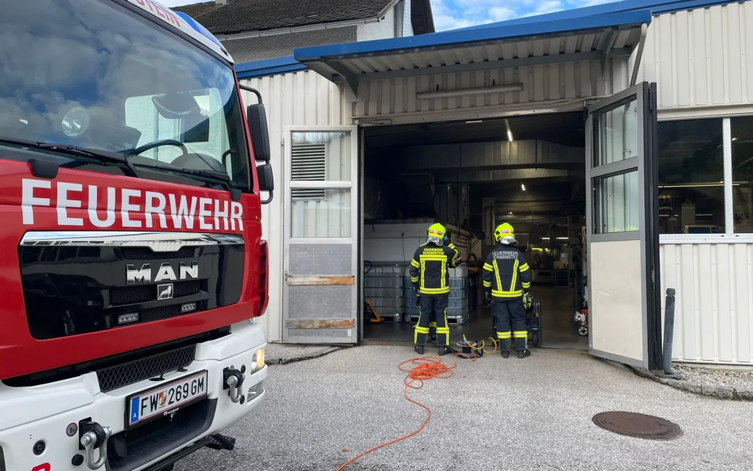 Brandmeldealarm entpuppt sich als Maschinenbrand