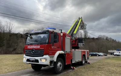gekappte Stromleitung sorgt für Feuerwehreinsatz