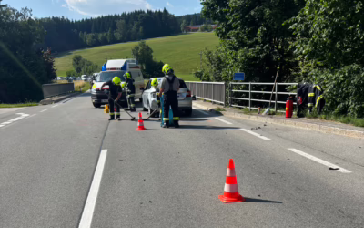 Verkehrsunfall auf der B120 – Motorradfahrer verletzt